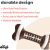 image:imageHuxley amp Kent Dog Bundle  Small Football Bone amp Small Football Bowtie  Plush Dog Toy and Hook amp Loop Collar Attachment