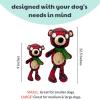 image:imageHuxley amp Kent Slappies for Dogs  Plaidington Bear Small  Christmas Holiday Dog Toy  Squeak amp Shake Dog Toy  No Stuff Tummy with Squeaky TPR Ball in Head  Simulates Hunting Nature for Dogs