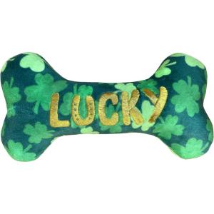 image:imageHuxley amp Kent Funny Dog Toy wSqueaker  St Patricks Day Power Plush Squeaky Dog Toys for Small Medium amp Large Dogs  Soft Stuffed Animal for Indoor Play amp Fetch  Shamrock Donut LargeLarge