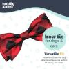 image:imageHuxley amp Kent Pet Bow Tie for Dogs amp Cats  Holiday Adjustable Hook amp Loop Collar Accessory  Cute amp Comfortable for Holidays amp Celebrations  Christmas Trees LargeCheckered