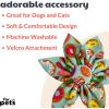 image:imageHuxley amp Kent Pet Pinwheel  Summertime Check Small  Spring Bow Collar Attachment  Fun Collar Accessory for Dogs amp Cats  Cute Comfortable and Durable  HampKFresh Donuts