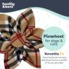 image:imageHuxley amp Kent Pet Pinwheel Bow for Dogs amp Cats  Fall Adjustable Hook amp Loop Collar Accessory  Cute amp Comfortable for Holidays amp Celebrations  High Street Plaid SmallSmall