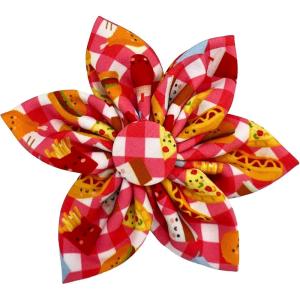image:imageHuxley amp Kent Pet Pinwheel  Tutti Fruity Small  Spring Bow Collar Attachment  Fun Collar Accessory for Dogs amp Cats  Cute Comfortable and Durable  HampKFast Food Frenzy