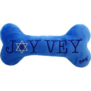 image:imageHuxley amp Kent for Dogs  Joy Vey Bone  Hanukkah Dog Toy with Squeaker  Funny Dog Toy Gift  Fun Durable and Safe  HampK Squeaky DogJoy Vey Bone
