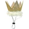 image:imageHuxley amp Kent Birthday Dog Bundle  Gold Crown and Make A Wish Cake  Large Plush Dog Toy and Large Adjustable Head Crown