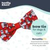 image:imageHuxley amp Kent Pet Bow Tie for Dogs amp Cats  Holiday Adjustable Hook amp Loop Collar Accessory  Cute amp Comfortable for Holidays amp Celebrations  Merry Llamas LargeMerry Llamas
