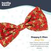 image:imageHuxley amp Kent Pet Bow Tie for Dogs amp Cats  Holiday Adjustable Hook amp Loop Collar Accessory  Cute amp Comfortable for Holidays amp Celebrations  Happy GMan LargeHappy GMan