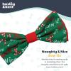 image:imageHuxley amp Kent Pet Bow Tie for Dogs amp Cats  Holiday Adjustable Hook amp Loop Collar Accessory  Cute amp Comfortable for Holidays amp Celebrations  Merry Llamas LargeNaughty  Nice