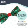 image:imageHuxley amp Kent Pet Bow Tie for Dogs amp Cats  Holiday Adjustable Hook amp Loop Collar Accessory  Cute amp Comfortable for Holidays amp Celebrations  Merry Llamas LargeNaughty  Nice