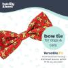 image:imageHuxley amp Kent Pet Bow Tie for Dogs amp Cats  Holiday Adjustable Hook amp Loop Collar Accessory  Cute amp Comfortable for Holidays amp Celebrations  Merry Llamas LargeHappy GMan