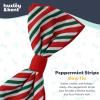 image:imageHuxley amp Kent Pet Bow Tie for Dogs amp Cats  Holiday Adjustable Hook amp Loop Collar Accessory  Cute amp Comfortable for Holidays amp Celebrations  Happy GMan LargePeppermint Stripe