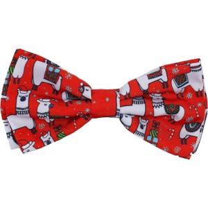 image:imageHuxley amp Kent Pet Bow Tie for Dogs amp Cats  Holiday Adjustable Hook amp Loop Collar Accessory  Cute amp Comfortable for Holidays amp Celebrations  Merry Llamas LargeMerry Llamas
