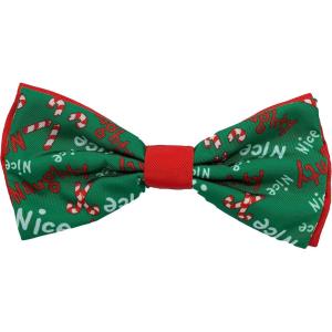 image:imageHuxley amp Kent Pet Bow Tie for Dogs amp Cats  Holiday Adjustable Hook amp Loop Collar Accessory  Cute amp Comfortable for Holidays amp Celebrations  Happy GMan LargeNaughty  Nice