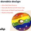 image:imageHuxley amp Kent for Dogs  FroYo Pride Cone Large  Funny Dog Toy  Power Plush Dog Toy with Squeaker  Dog Gift  Fun Durable  HampK Squeaky Dog ToyPride Donut