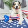 image:imageHuxley amp Kent for Dogs  Stars amp Stripes Donut Large  Power Plush Dog Toy with Squeaker  Funny Dog Gift  Fun Durable and Safe  HampK Squeaky Dog ToysLil Firecracker Bone