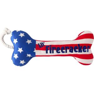 image:imageHuxley amp Kent for Dogs  Stars amp Stripes Donut Large  Power Plush Dog Toy with Squeaker  Funny Dog Gift  Fun Durable and Safe  HampK Squeaky Dog ToysLil Firecracker Bone