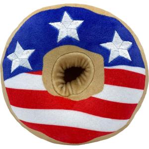image:imageHuxley amp Kent for Dogs  Stars amp Stripes Donut Large  Power Plush Dog Toy with Squeaker  Funny Dog Gift  Fun Durable and Safe  HampK Squeaky Dog ToysStars  Stripes Donut