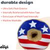 image:imageHuxley amp Kent Funny Dog Toy wSqueaker  Power Plush Squeaky Dog Toys for Small Medium amp Large Dogs  Soft Stuffed Animal for Indoor Play amp Fetch  Rocket Man LargeStars  Stripes Donut