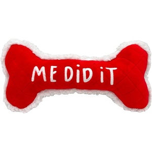 image:imageHuxley amp Kent Funny Dog Toy wSqueaker  Holiday Power Plush Squeaky Dog Toys for Small Medium amp Large Dogs  Soft Stuffed Animal for Indoor Play amp Fetch  Me Did It I Sorry Bone SmallMe Did It  I Sorry Bone