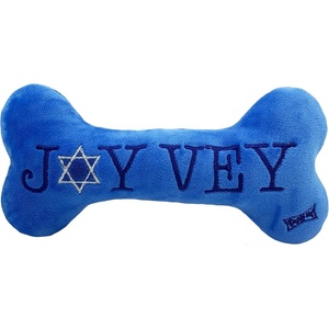 image:imageHuxley amp Kent Funny Dog Toy wSqueaker  Holiday Power Plush Squeaky Dog Toys for Small Medium amp Large Dogs  Soft Stuffed Animal for Indoor Play amp Fetch  Mannychewsit Wine One SizeJoy Vey Bone