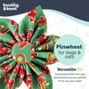 image:imageHuxley amp Kent Pet Pinwheel  Buffalo amp Snow Small  Christmas Holiday Collar Accessory for DogsCats  Bow Collar Attachment  Cute Comfortable Accessory  HampK Pinwheel for PetsHo Ho Ho