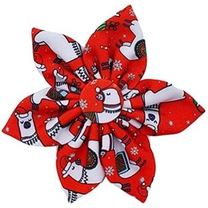 image:imageHuxley amp Kent Pet Pinwheel  Buffalo amp Snow Small  Christmas Holiday Collar Accessory for DogsCats  Bow Collar Attachment  Cute Comfortable Accessory  HampK Pinwheel for PetsMerry Llamas